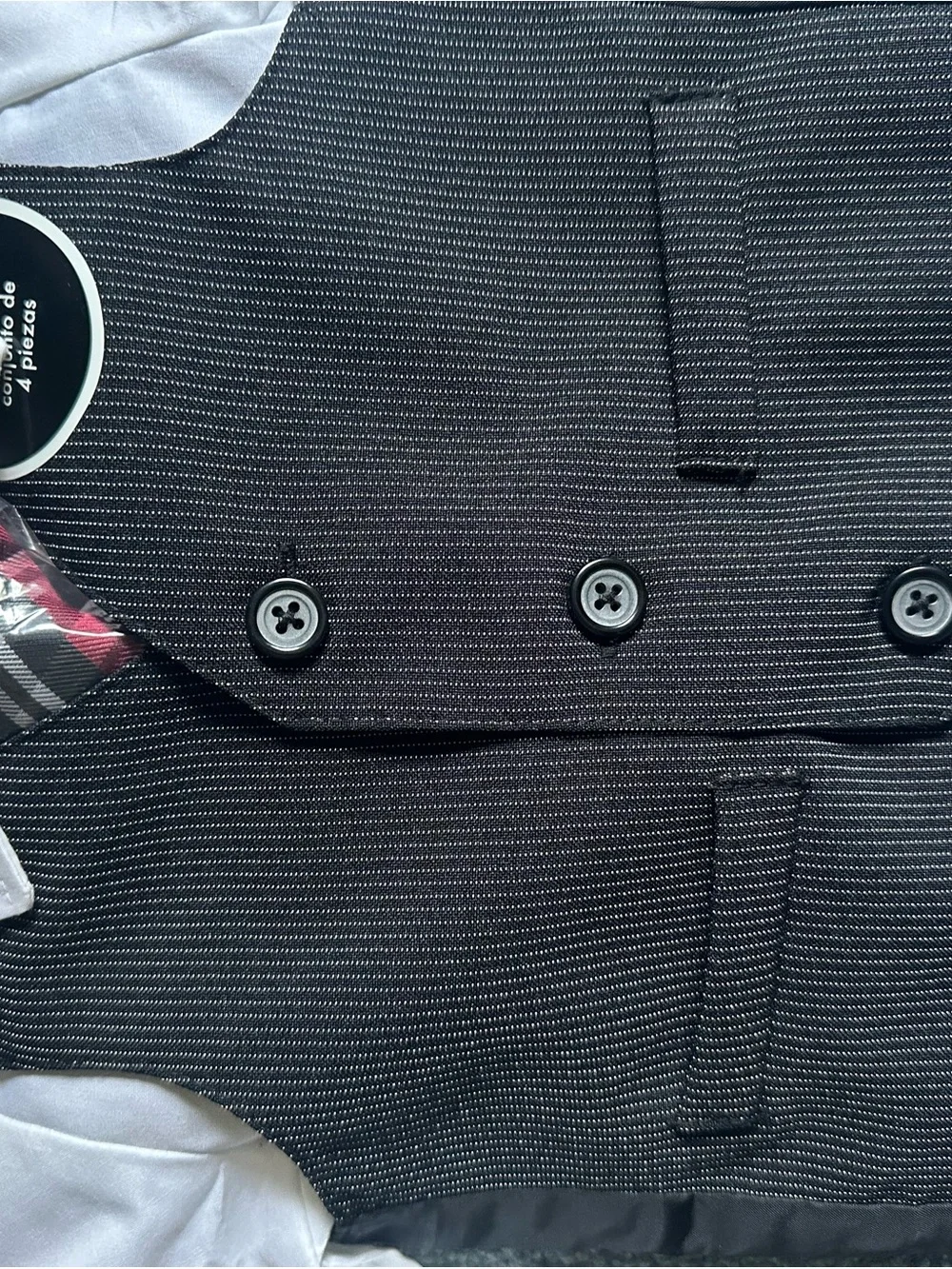 NWT Classic 4 Piece Black Vest & Shirt Set Kids - Formal Outfit 12 Months